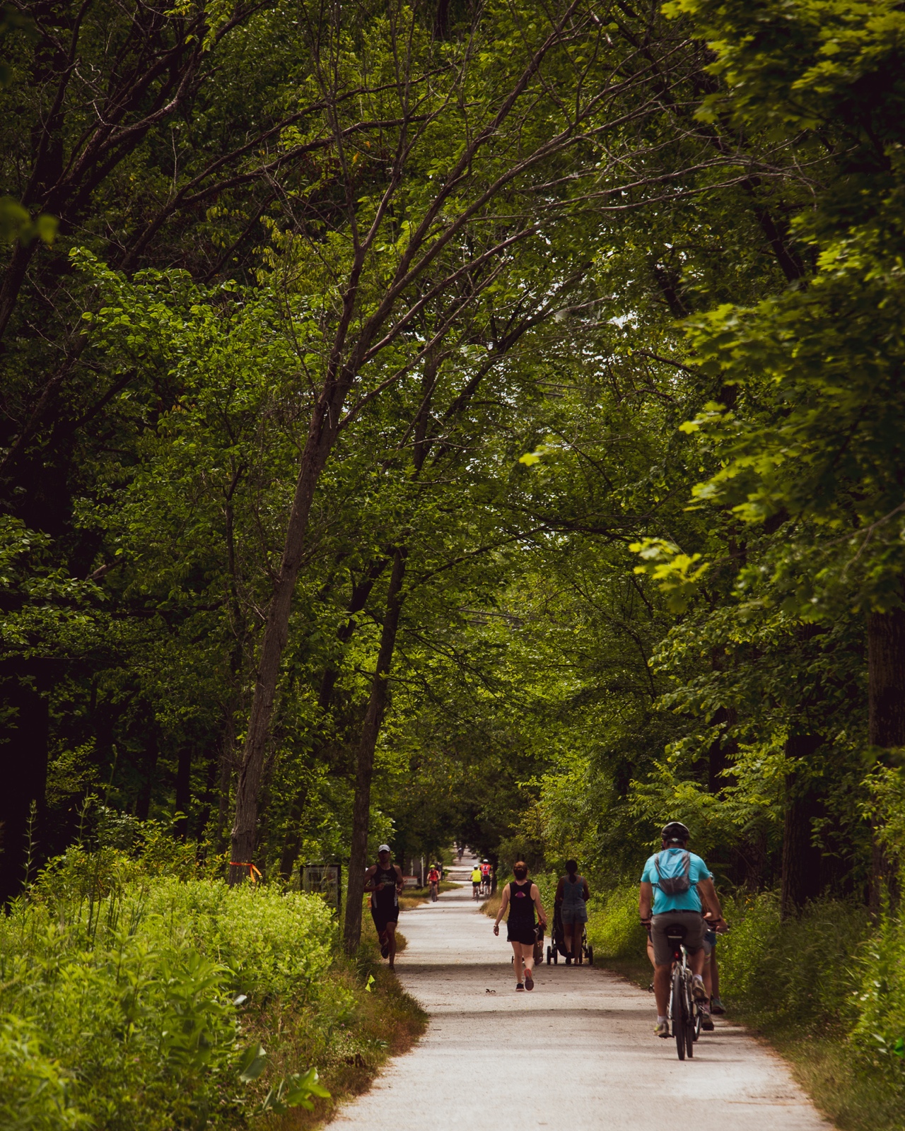 A summer Sunday on the trail.