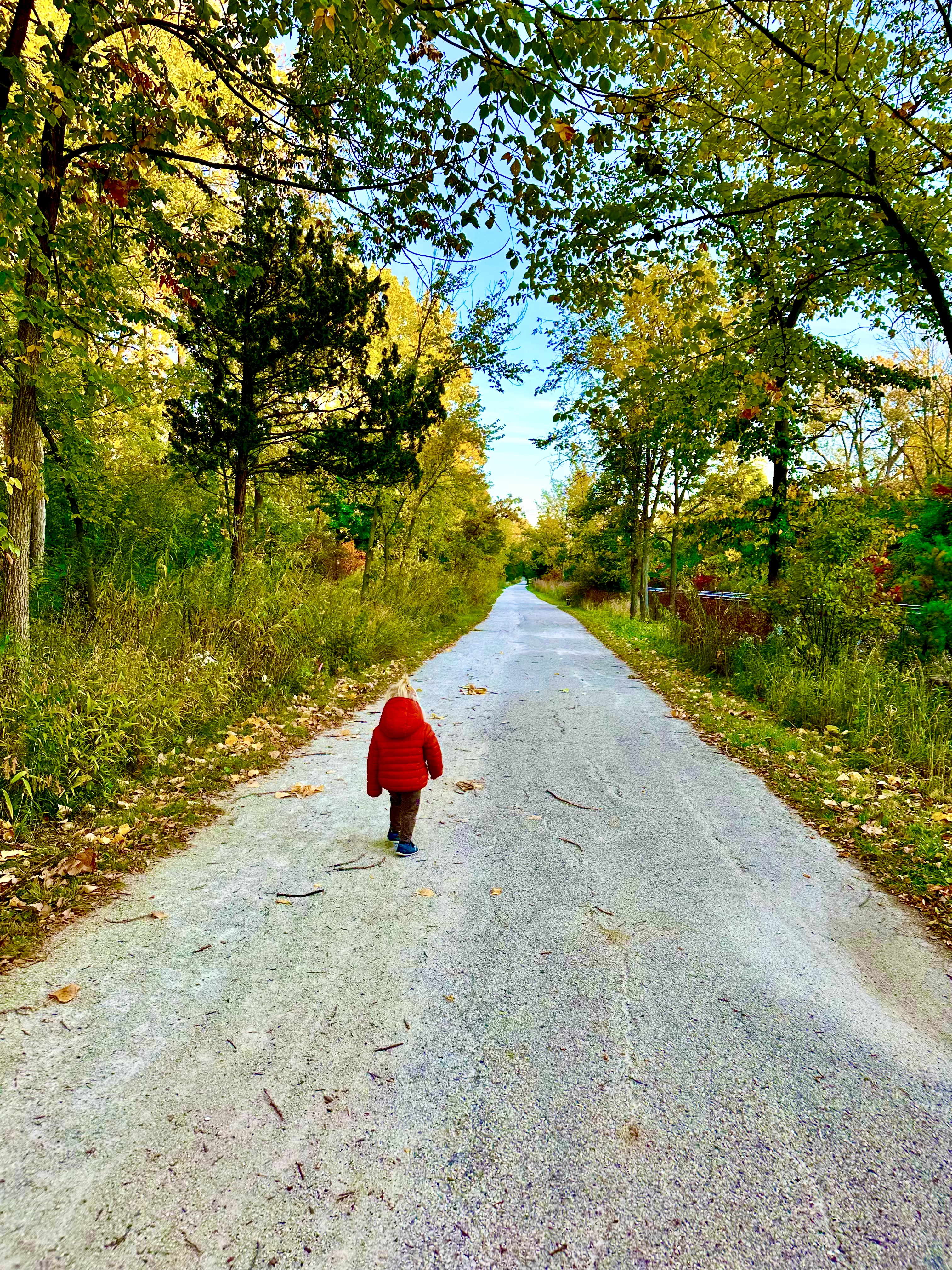 Kid on a hike