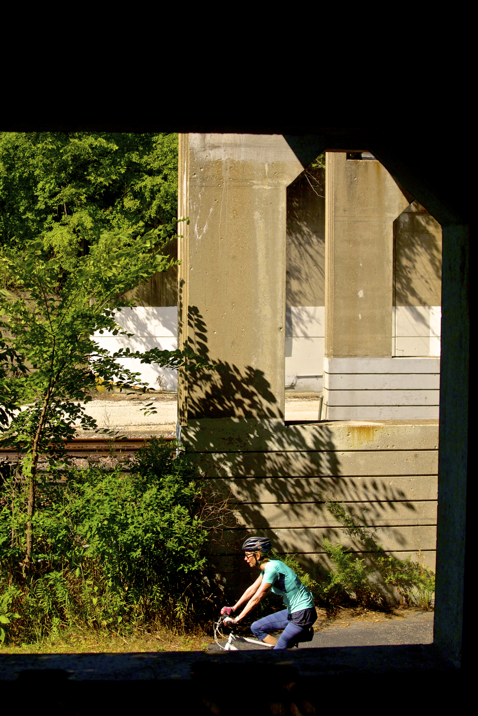 Cyclist at Pine St.